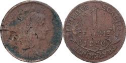 World Coins - France, 1 Centime, Daniel-Dupuis, 1920, Paris, Bronze, , Gadoury:90