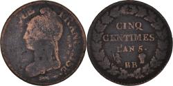 World Coins - Coin, France, Dupré, 5 Centimes, AN 5, Strasbourg, , Bronze, KM:640.4