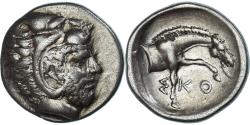 Ancient Coins - Thessaly, Hemidrachm, ca. 394-367 BC, Skotussa, Silver,