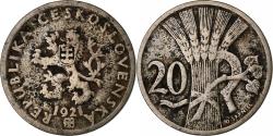 World Coins - Czechoslovakia, 20 Haleru, 1921, Copper-nickel,
