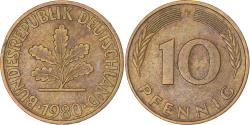 World Coins - Coin, Germany, 10 Pfennig, 1980