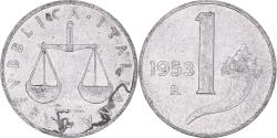 World Coins - Coin, Italy, Lira, 1953, Rome, , Aluminum, KM:91