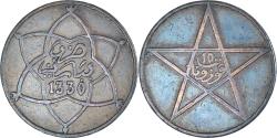 World Coins - Coin, Morocco, Yusuf, 10 Mazunas, AH 1330, bi-Bariz, Paris, , Bronze