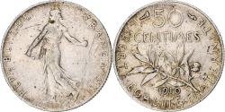 World Coins - Coin, France, Semeuse, 50 Centimes, 1910, Paris, , Silver, KM:854