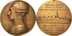 World Coins - France, Medal, Compagnie Générale Transatlantique, Paquebot Lafayette