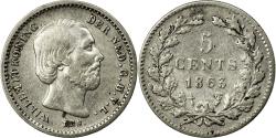 World Coins - Coin, Netherlands, William III, 5 Cents, 1863, , Silver, KM:91