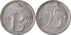 World Coins - Coin, Belgium, 25 Centimes, 1970