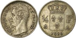 World Coins - Coin, France, Charles X, 1/4 Franc, 1826, Paris, , Silver, KM:722.1