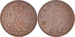 World Coins - Coin, Denmark, Margrethe II, 5 Öre, 1988, Copenhagen, , Copper Clad