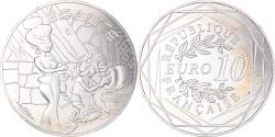 World Coins - France, 10 Euro, Astérix - Égalité, 2015, Monnaie de Paris, , Silver