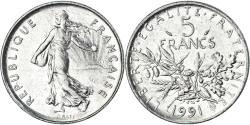 World Coins - Coin, France, 5 Francs, 1991