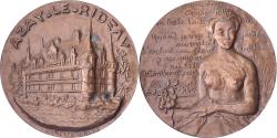 World Coins - France, Medal, Château d'Azay-le-Rideau, Femme Nue, Bronze, Annette Landry