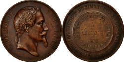 World Coins - France, Medal, Napoléon III, Société d'Agriculture de Lisieux, 1868, Barre