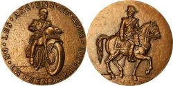 World Coins - France, Medal, Les Anciens et Amis de la Gendarmerie, Ville de Croix, 1983
