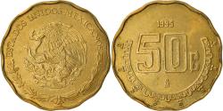 World Coins - Coin, Mexico, 50 Centavos, 1995, Mexico City, , Aluminum-Bronze, KM:549