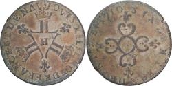 World Coins - France, Louis XIV, 6 Deniers, Six deniers dits « dardenne », 1710, La