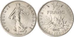 World Coins - Coin, France, Semeuse, 1/2 Franc, 1975, Paris, , Nickel, KM:931.1