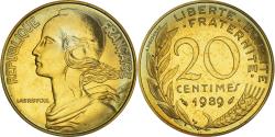 World Coins - Coin, France, Marianne, 20 Centimes, 1989, Paris, Lagriffoul,