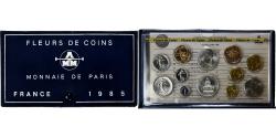 World Coins - France, Coffret 1 c. à 100 frs., 1985, MDP, FDC,