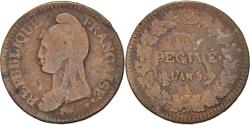 World Coins - Coin, France, Dupré, Decime, AN 5, Paris, Coins choqués, , Bronze