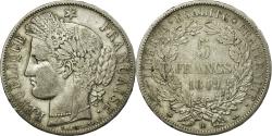 World Coins - Coin, France, Cérès, 5 Francs, 1849, Strasbourg, , Silver, KM:761.2