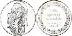 World Coins - France, Medal, Nikè ajustant sa sandale - Grece, 1980, Silver, Proof,