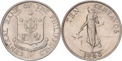 World Coins - Philippines, 10 Centavos, 1963, Copper-Nickel-Zinc, , KM:188