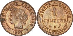 World Coins - Coin, France, Cérès, Centime, 1892, Paris, , Bronze, KM:826.1