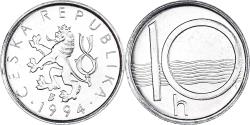 World Coins - Coin, Czech Republic, 10 Haleru, 1994, , Aluminum, KM:6
