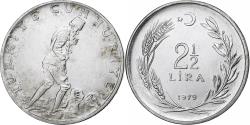 World Coins - Turkey, 2-1/2 Lira, 1979, Stainless Steel, , KM:893.2