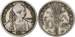 World Coins - FRENCH INDO-CHINA, 10 Cents, Turin, 1939, Paris, Nickel,