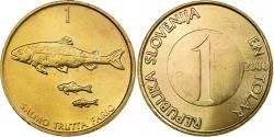 World Coins - Slovenia, Tolar, 2000, Nickel-brass, , KM:4