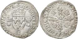 World Coins - France, Henri II, Douzain aux croissants, 1550, La Rochelle, Billon,