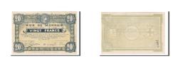 World Coins - Banknote, Pirot:59-2219, 20 Francs, 1917, France, AU(55-58), Roubaix et