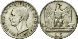 World Coins - Coin, Italy, Vittorio Emanuele III, 5 Lire, 1928, Rome, , Silver