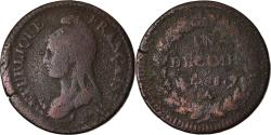 World Coins - Coin, France, Dupré, Decime, AN 5, Paris, Refrappage du 2 décimes,