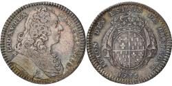 World Coins - France, Token, Louis XV, États de Bretagne, États de Rennes, 1736, Duvivier