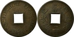 World Coins - Coin, FRENCH COCHIN CHINA, 2 Sapeque, 1879, Paris, , Bronze, KM:2