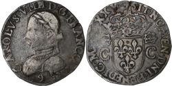 World Coins - France, Charles IX, Teston, 1575, Rennes, 2nd type, Silver,