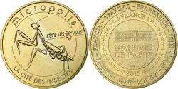 World Coins - France, Token, Tourist Token, 12/ Micropolis - Mante Religieuse, 2015, Monnaie