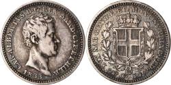 World Coins - Coin, ITALIAN STATES, SARDINIA, Carlo Alberto, 50 Centesimi, 1833, Torino