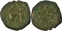 Heraclius, with Heraclius Constantine, Follis, 610-641, Constantinople ...