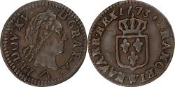 World Coins - France, Louis XV, Liard à la tête laurée, 1773, Lille, Copper,