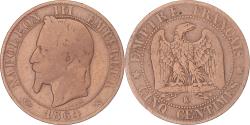 World Coins - Coin, France, Napoleon III, 5 Centimes, 1864, Bordeaux, , Bronze
