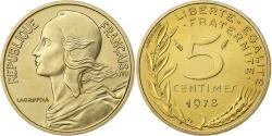 World Coins - France, 5 Centimes, Marianne, 1978, Paris, Aluminum-Bronze,