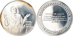 World Coins - France, Medal, Les Présidents de la République, Charles De Gaulle, MS(65-70)