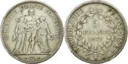 World Coins - Coin, France, Hercule, 5 Francs, 1877, Bordeaux, , Silver, KM:820.2