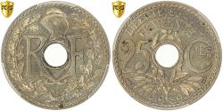 World Coins - France, 25 Centimes, Lindauer, .1939., Paris, Maillechort, PCGS, MS(65-70)