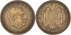 World Coins - Coin, Spain, 2-1/2 Pesetas, 1953
