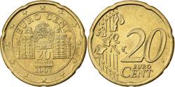 World Coins - Austria, 20 Euro Cent, 2007, Vienna, Nordic gold,